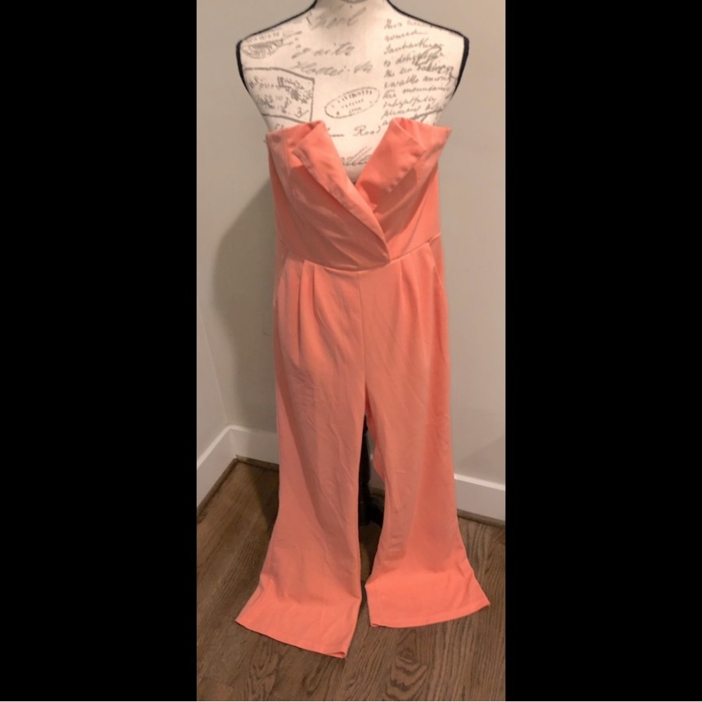 CBR women’s orange/peach lapels one piece jumpsuit